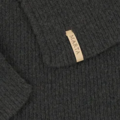 MARTA DU CHATEAU dame tørklæde MdcOline FMSW4797 - Dark Grey Online