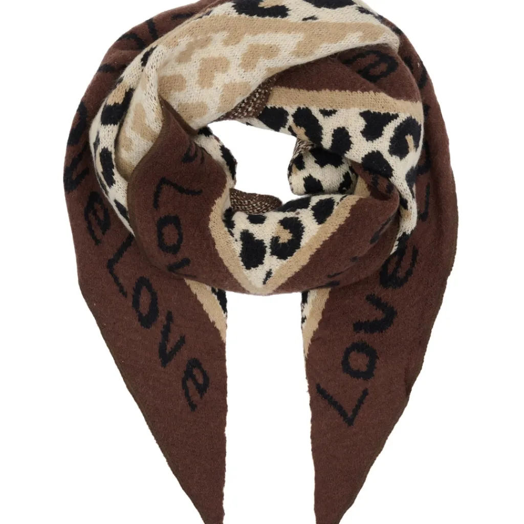 MARTA DU CHATEAU dame tørklæde MdcClio BA-0746 - Coffee Clearance