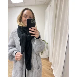 MARTA DU CHATEAU dame tørklæde 194007 - Black New