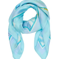 MARTA DU CHATEAU dame tørklæde MdcJuline FA1-Scarf - Blue24 Discount