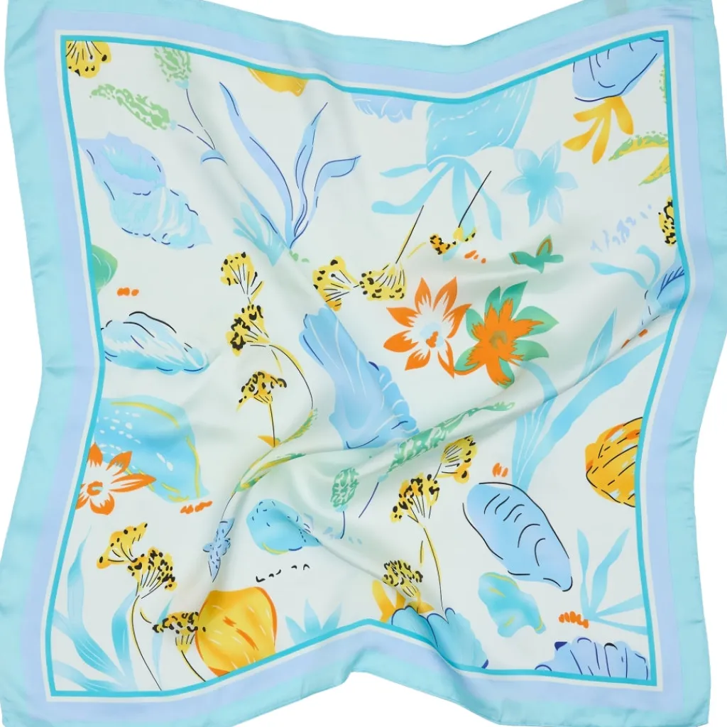 MARTA DU CHATEAU dame tørklæde MdcJuline FA1-Scarf - Blue24 Discount