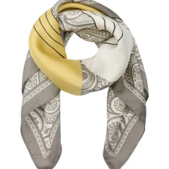 MARTA DU CHATEAU dame tørklæde MdcEliane FA-Scarf - Yellow/Grey35128 Discount