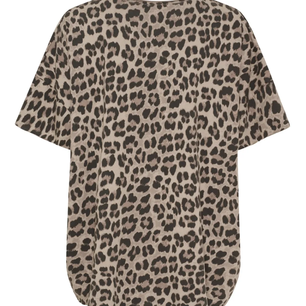 MARTA DU CHATEAU dame T-Shirt MdcHarper 2436C - Beige Leo Hot