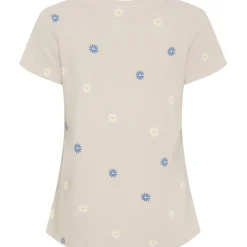 MARTA DU CHATEAU dame T-shirt MdcCecilie 2553-D - Beige Clearance