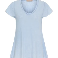 MARTA DU CHATEAU dame T-Shirt MdcMarianna 22637 - Sky Blue Clearance