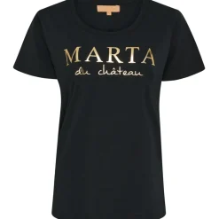 MARTA DU CHATEAU Dame T-shirt MT002 - Black Outlet