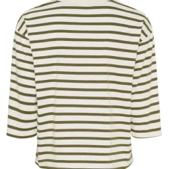 MARTA DU CHATEAU dame T-Shirt MdcBrooklyn 58351 - Beige/Military New