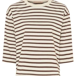 MARTA DU CHATEAU dame T-Shirt MdcBrooklyn 58351 - Beige/Moro