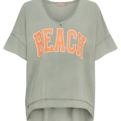 MARTA DU CHATEAU dame T-Shirt MdcNella 2436/B - Military/Arancio Outlet