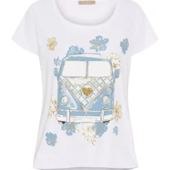 MARTA DU CHATEAU dame T-shirt MdcMarie 1535 - White VW Celeste Online