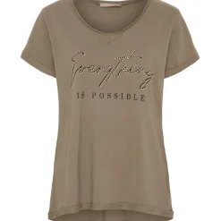 MARTA DU CHATEAU dame T-Shirt MdcLillian 42005 - Fango