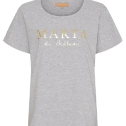 MARTA DU CHATEAU Dame T-shirt MT002 - Grey Melange Discount