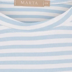 MARTA DU CHATEAU dame T-Shirt MdcEnrica 258036 - Celeste Stripe