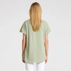 MARTA DU CHATEAU dame t-shirt 41058 - Kaki Online