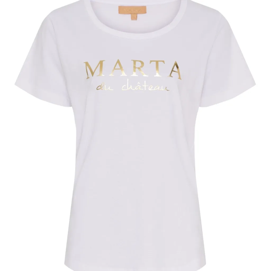 MARTA DU CHATEAU Dame T-shirt MT002 - Optisk White Discount