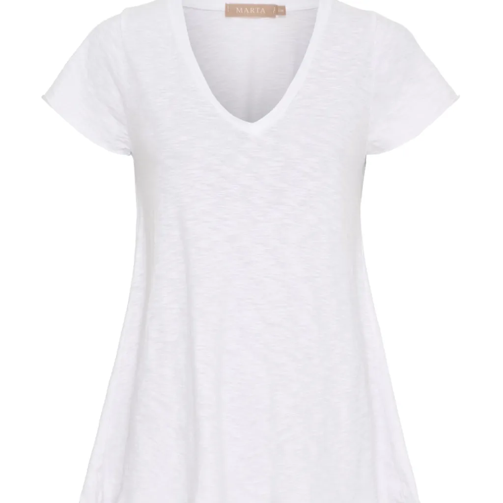 MARTA DU CHATEAU dame T-Shirt MdcMarianna 22637 - White Online