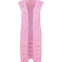 MARTA DU CHATEAU dame vest 477 - Plain fuxia Sale