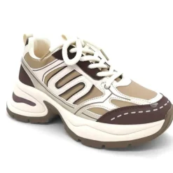 SHOES Martina dame sneakers A-103 - Kaki Clearance