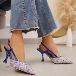 SHOES Michelle dame sko 1611 - Blue Hot