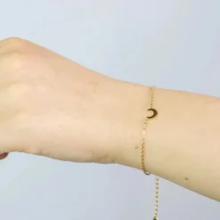 muun STUDIOS Halvmåne Armbånd 18k belagt A031 - Guld Outlet