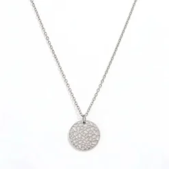 muun STUDIOS Hamret muun Halskæde H129 - Sølv Hot