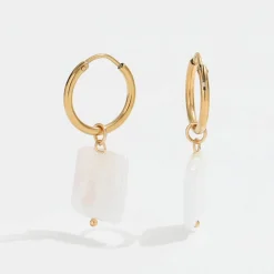 muun STUDIOS Perl Pendant Øreringe 18K belagt - Guld Clearance