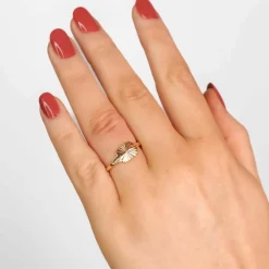 muun STUDIOS Sun signet Retangle Ring 18K belagt R060 - Guld Hot