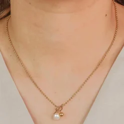 muun STUDIOS Toggle Lock Halskæde 18K belagt H040 - Guld Outlet