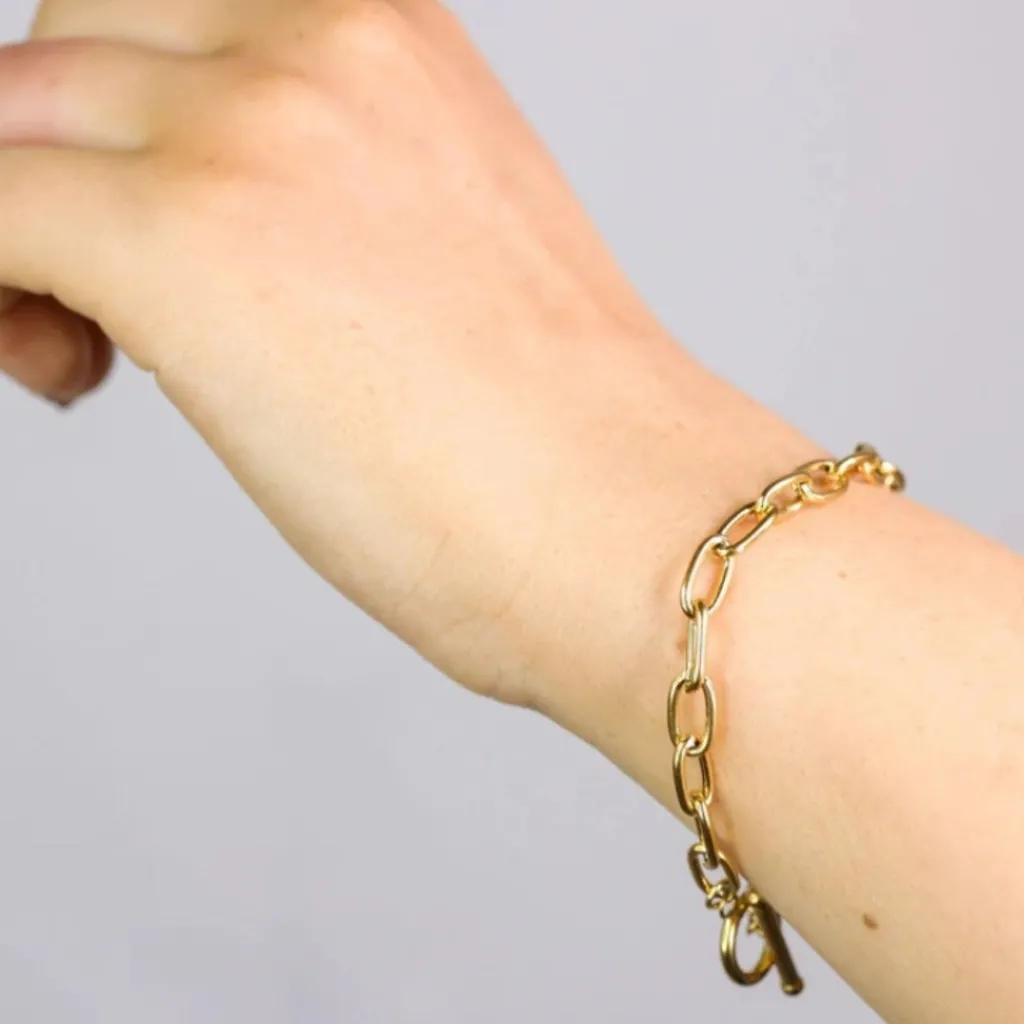 muun STUDIOS Toggle Lock Armbånd 18K belagt - Guld Sale