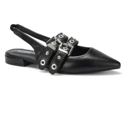 SHOES Nadja dame slingback ballerina 77-638 - Black Hot