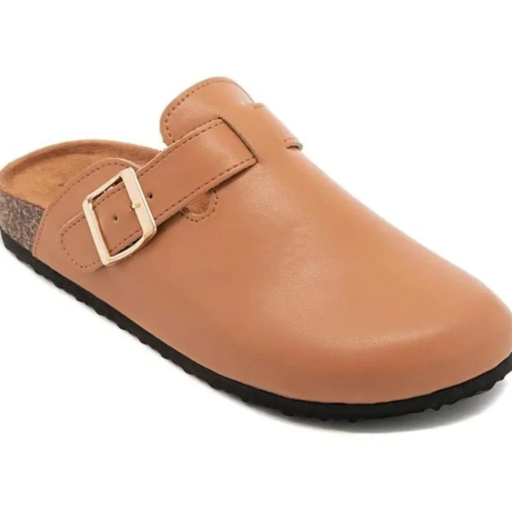 SHOES Natalia dame hjemmesko 2768 - Camel Clearance
