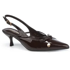 SHOES Nellie dame stiletter R31 - Brown Discount