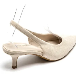 SHOES Ninelle dame slingback stiletter 1833 - Beige New