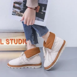 SHOES Noelle dam støvler 6429 - Beige Hot