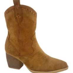 SHOES Noelle dame cowboystøvler 2484 - Camel Outlet