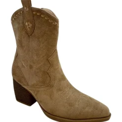SHOES Noelle dame cowboystøvler 2484 - Taupe Outlet