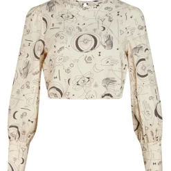 .Object Object dame bluse OBJGADDI - Sandshell Graphic