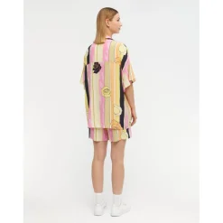 .Object Object dame skjorte OBJLILLIE - Begonia Pink Autmn Sunset Discount