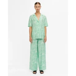 .Object Object dame skjorte OBJTYLLAH - Absinthe Green Cloud dancer Hot