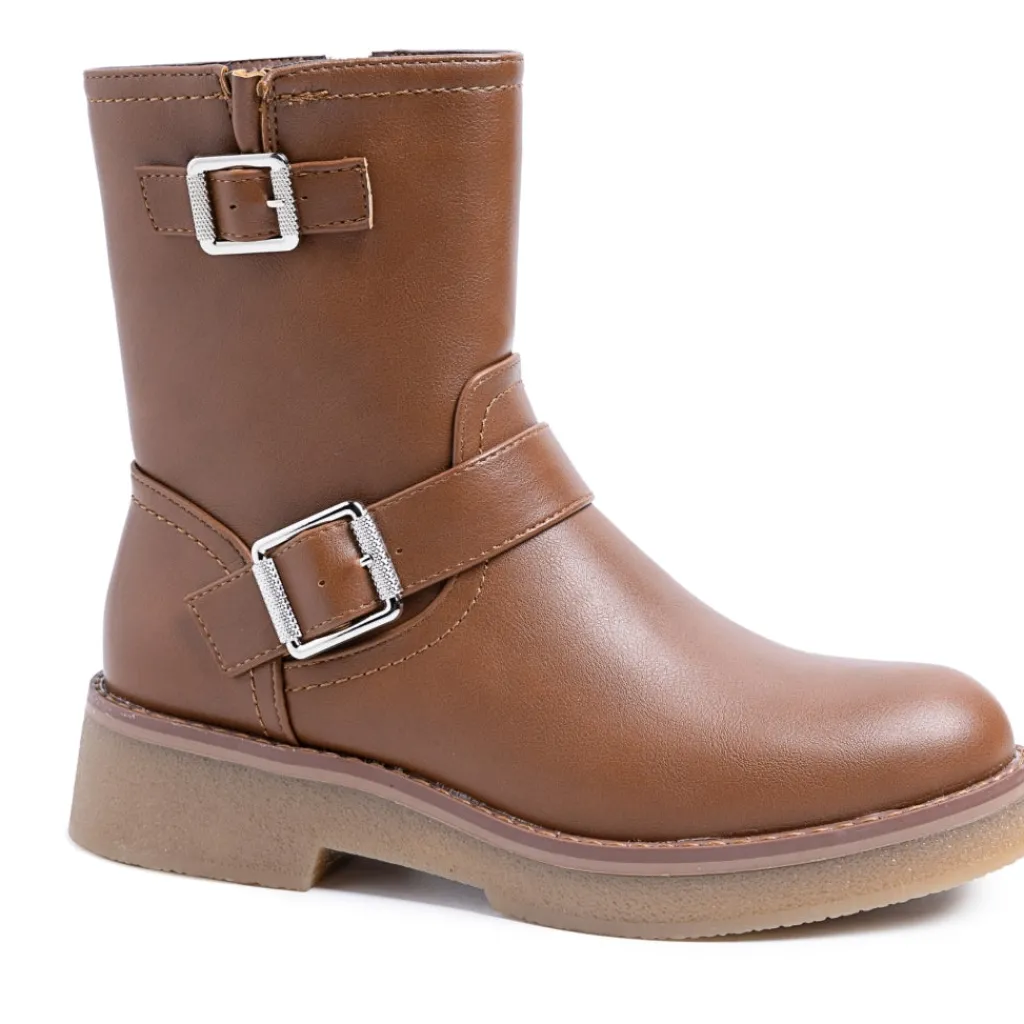 SHOES Olga Dame Støvler 68252 - Camel Clearance
