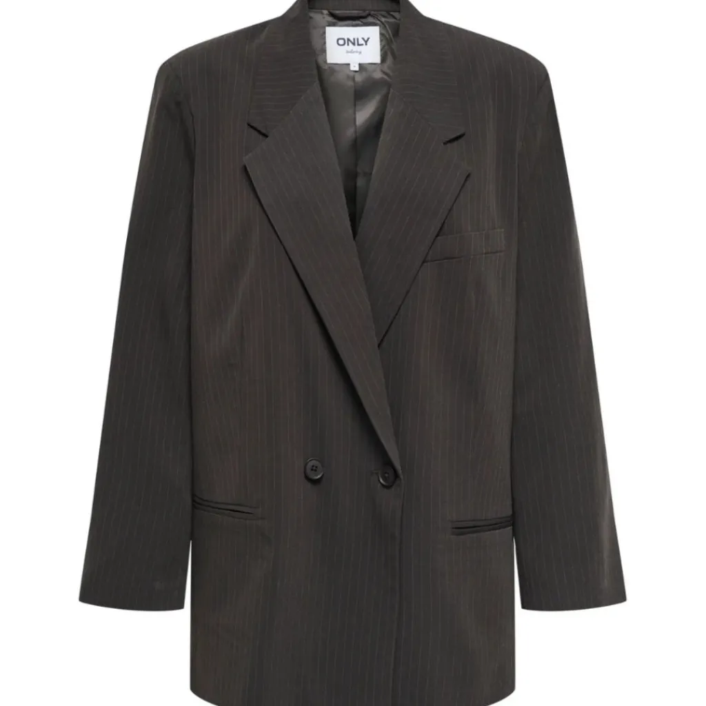 ONLY DAME BLAZER ONLALDEN - Mole PINSTRIPE Best