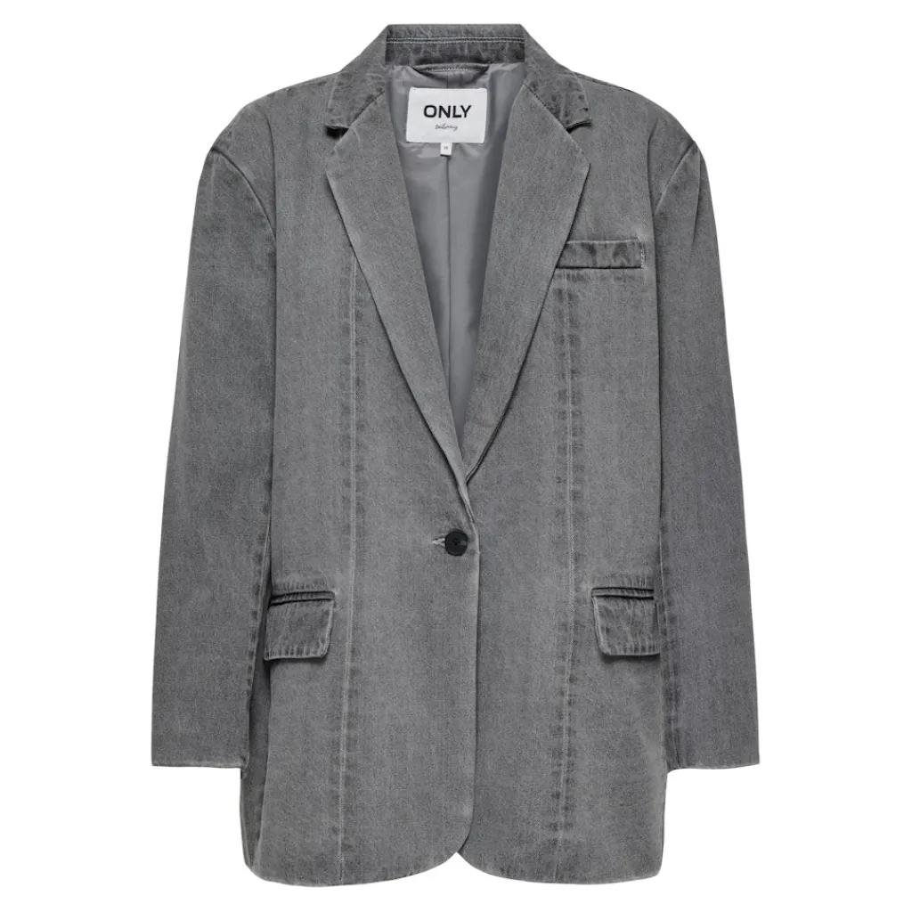ONLY dame blazer ONLCORY - Medium Grey Denim Clearance