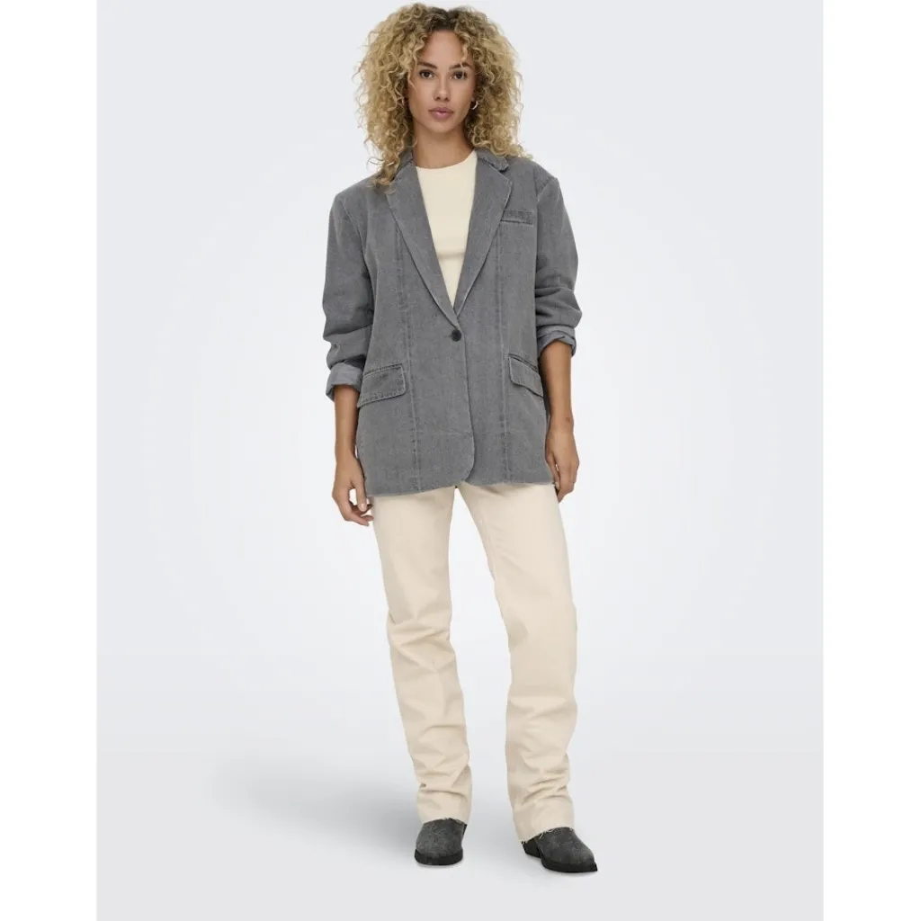 ONLY dame blazer ONLCORY - Medium Grey Denim Clearance