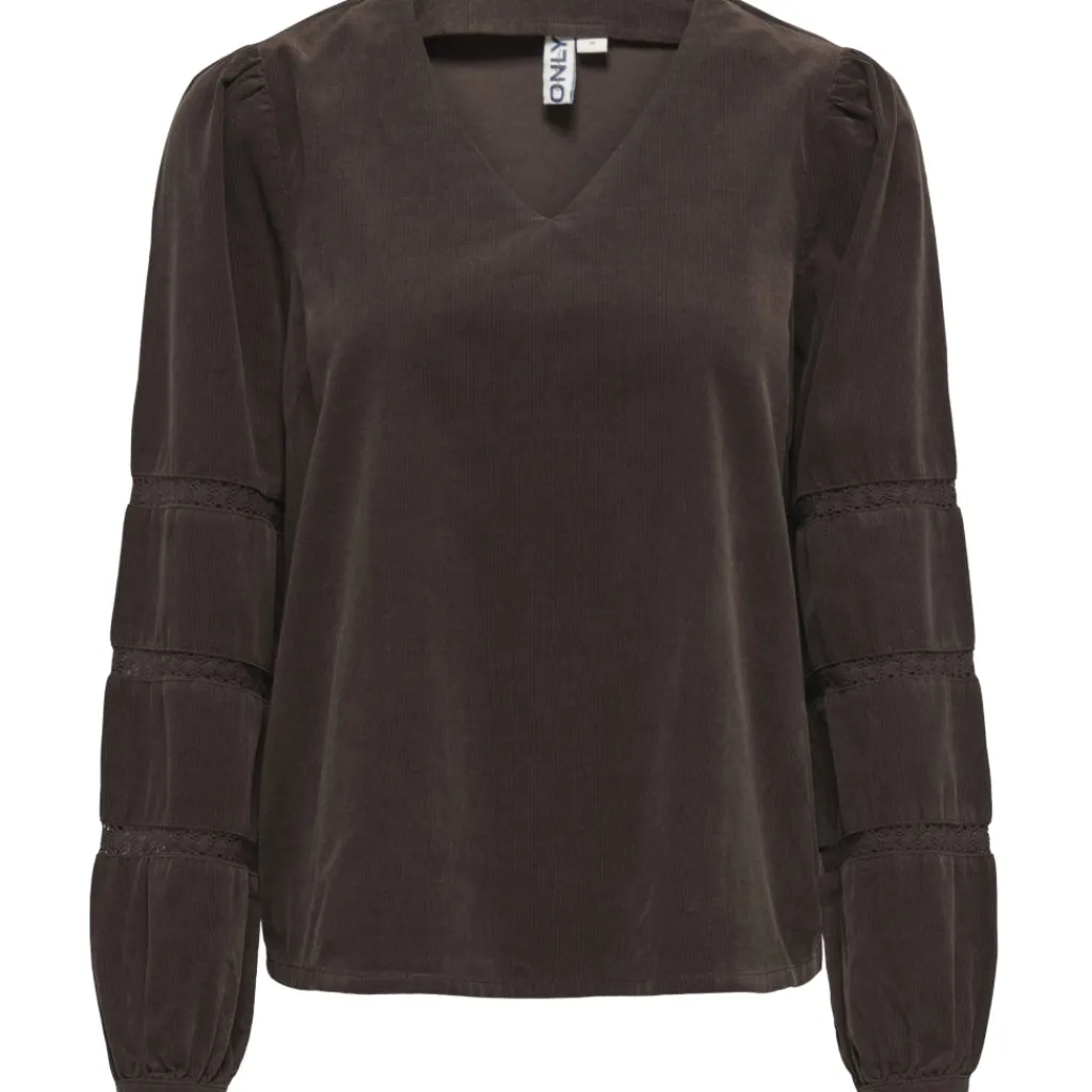 ONLY Dame Bluse ONLAIME - Coffee Bean