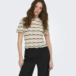 ONLY dame bluse ONLANNASOFIA - Birch BLACK Discount