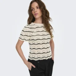 ONLY dame bluse ONLANNASOFIA - Birch BLACK Discount