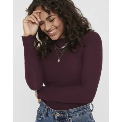 ONLY dame bluse ONLEMMA - Madder Brown