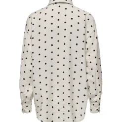 ONLY dame bluse ONLLILIAN - Cloud Dancer BLACK DOTS Clearance