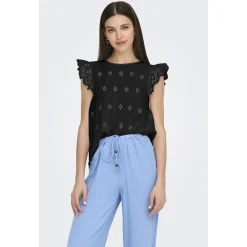 ONLY dame bluse ONLLOU - Black Sale