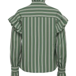 ONLY dame bluse ONLMALOU - Hedge Green PINK LADY + BONE WHITE Hot